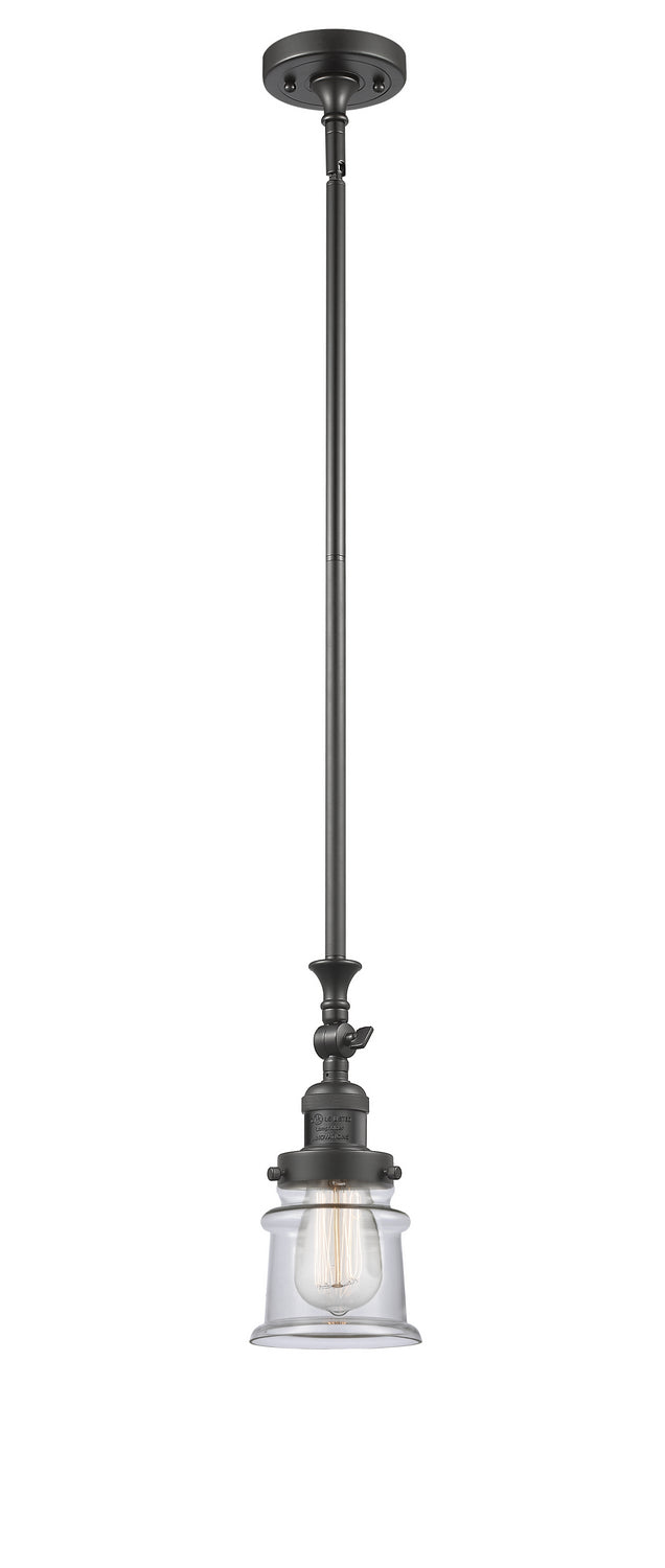 Innovations 206-OB-G182S One Light Mini Pendant, Oil Rubbed Bronze