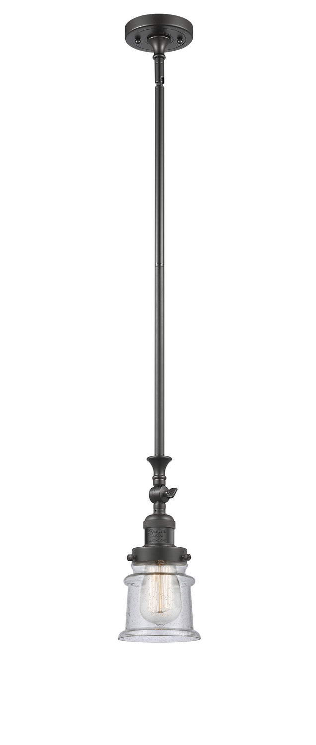 Innovations 206-OB-G184S One Light Mini Pendant, Oil Rubbed Bronze
