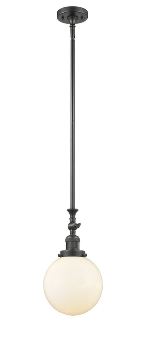 Innovations 206-OB-G201-8 One Light Mini Pendant, Oil Rubbed Bronze