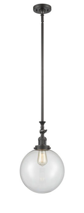 Innovations 206-OB-G202-10 One Light Mini Pendant, Oil Rubbed Bronze