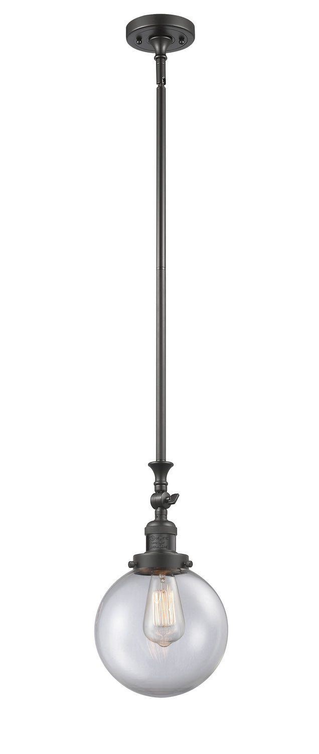 Innovations 206-OB-G202-8 One Light Mini Pendant, Oil Rubbed Bronze