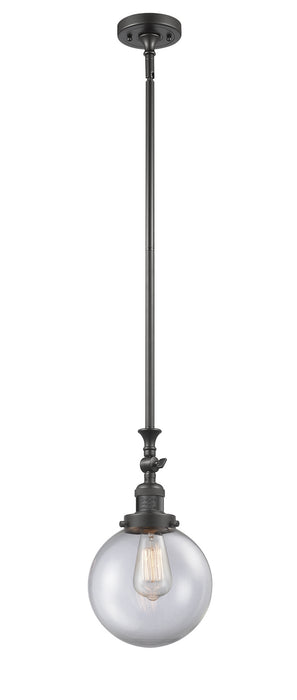 Innovations 206-OB-G202-8 One Light Mini Pendant, Oil Rubbed Bronze