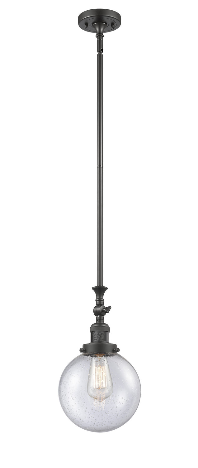 Innovations 206-OB-G204-8 One Light Mini Pendant, Oil Rubbed Bronze