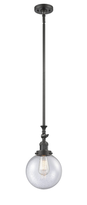 Innovations 206-OB-G204-8 One Light Mini Pendant, Oil Rubbed Bronze