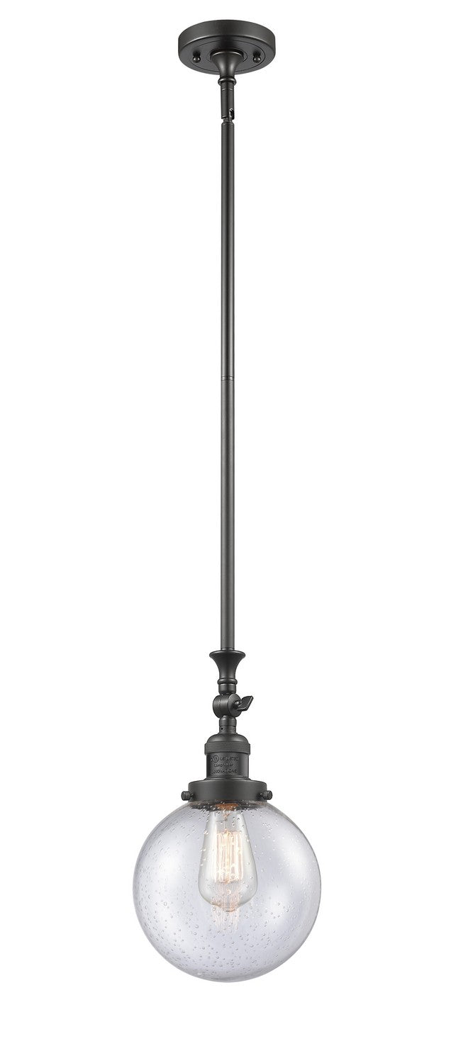 Innovations 206-OB-G204-8-LED LED Mini Pendant, Oil Rubbed Bronze