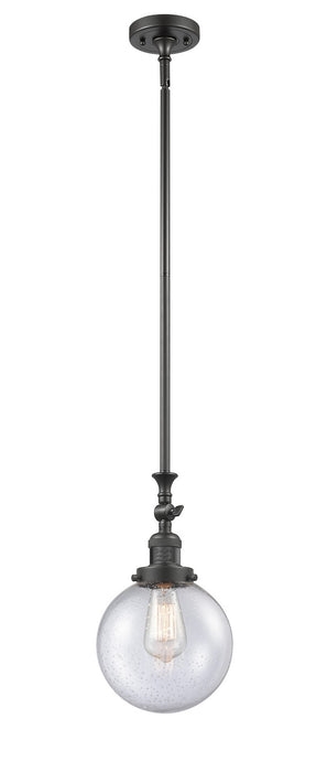 Innovations 206-OB-G204-8-LED LED Mini Pendant, Oil Rubbed Bronze