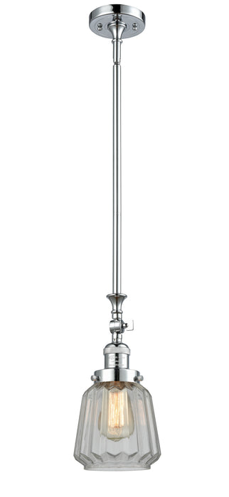 Innovations 206-PC-G142 One Light Mini Pendant, Polished Chrome