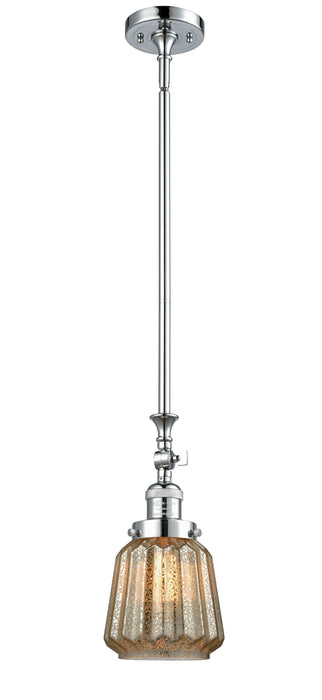Innovations 206-PC-G146 One Light Mini Pendant, Polished Chrome
