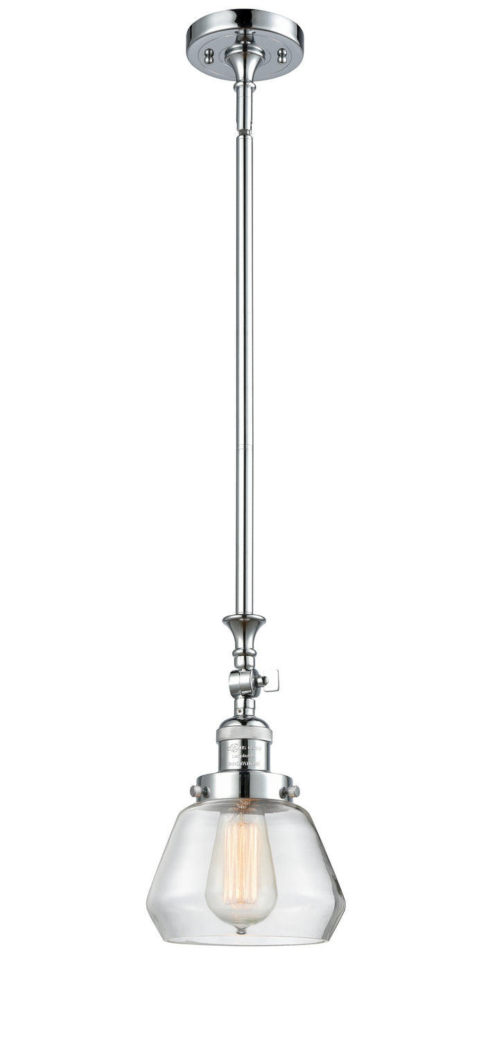 Innovations 206-PC-G172 One Light Mini Pendant, Polished Chrome