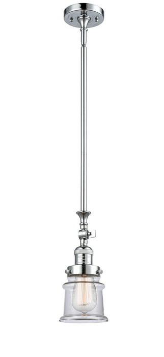 Innovations 206-PC-G182S One Light Mini Pendant, Polished Chrome