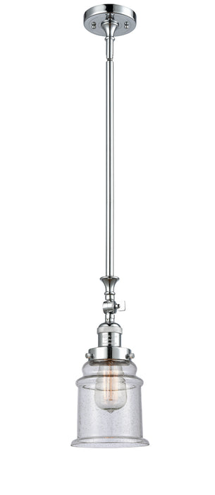 Innovations 206-PC-G184 One Light Mini Pendant, Polished Chrome