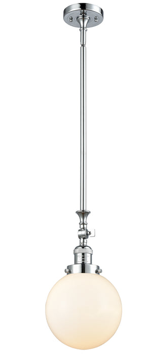 Innovations 206-PC-G201-8 One Light Mini Pendant, Polished Chrome
