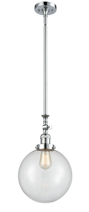 Innovations 206-PC-G202-10 One Light Mini Pendant, Polished Chrome