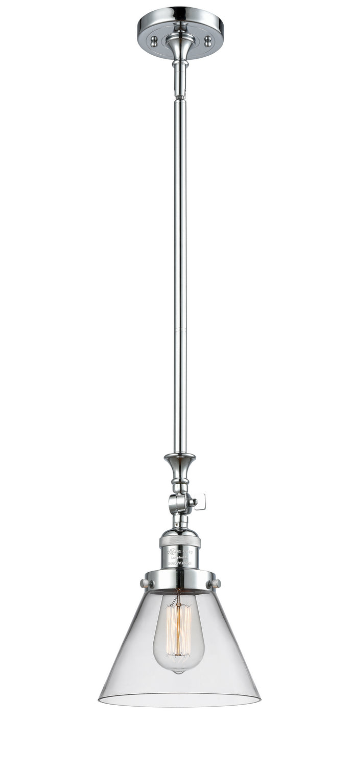 Innovations 206-PC-G42 One Light Mini Pendant, Polished Chrome