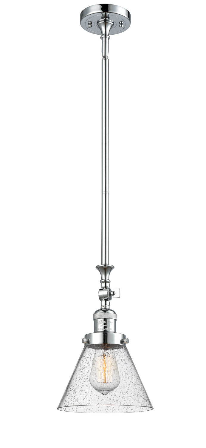 Innovations 206-PC-G44 One Light Mini Pendant, Polished Chrome