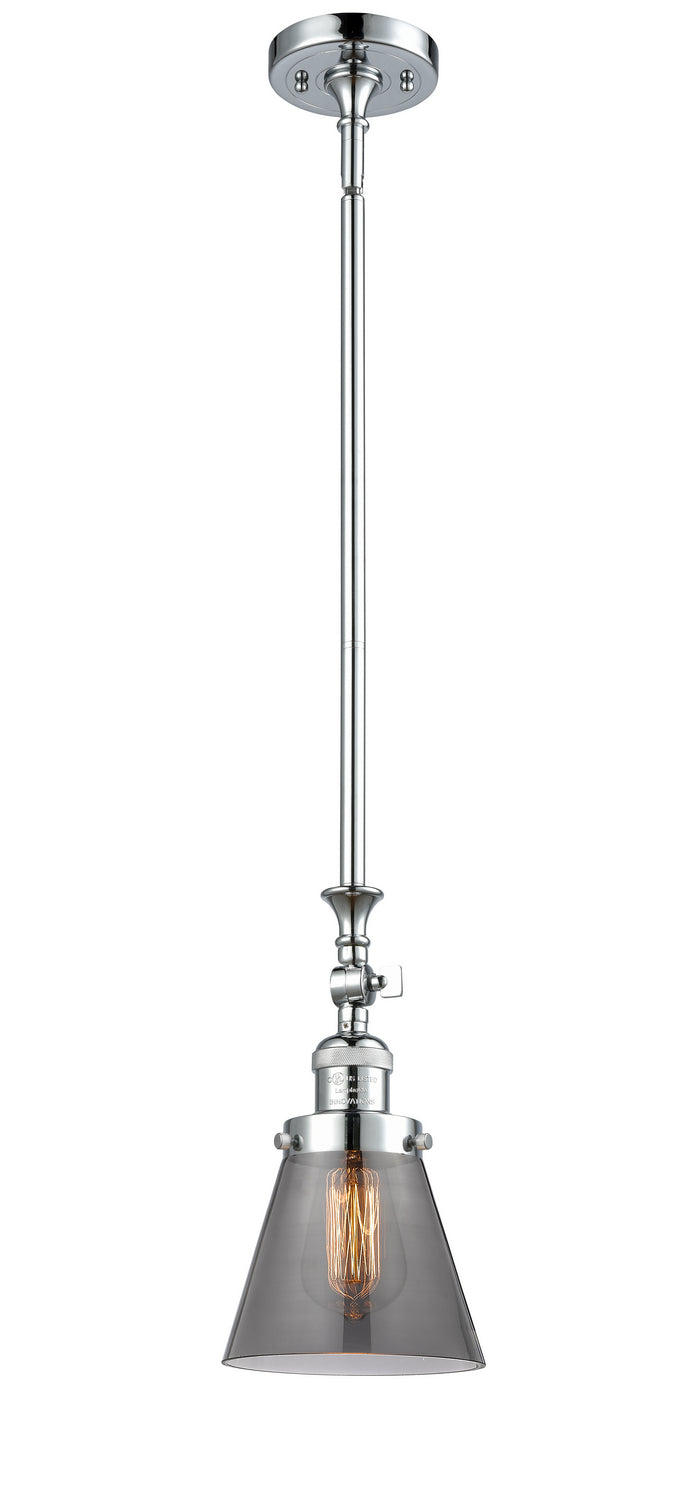 Innovations 206-PC-G63 One Light Mini Pendant, Polished Chrome