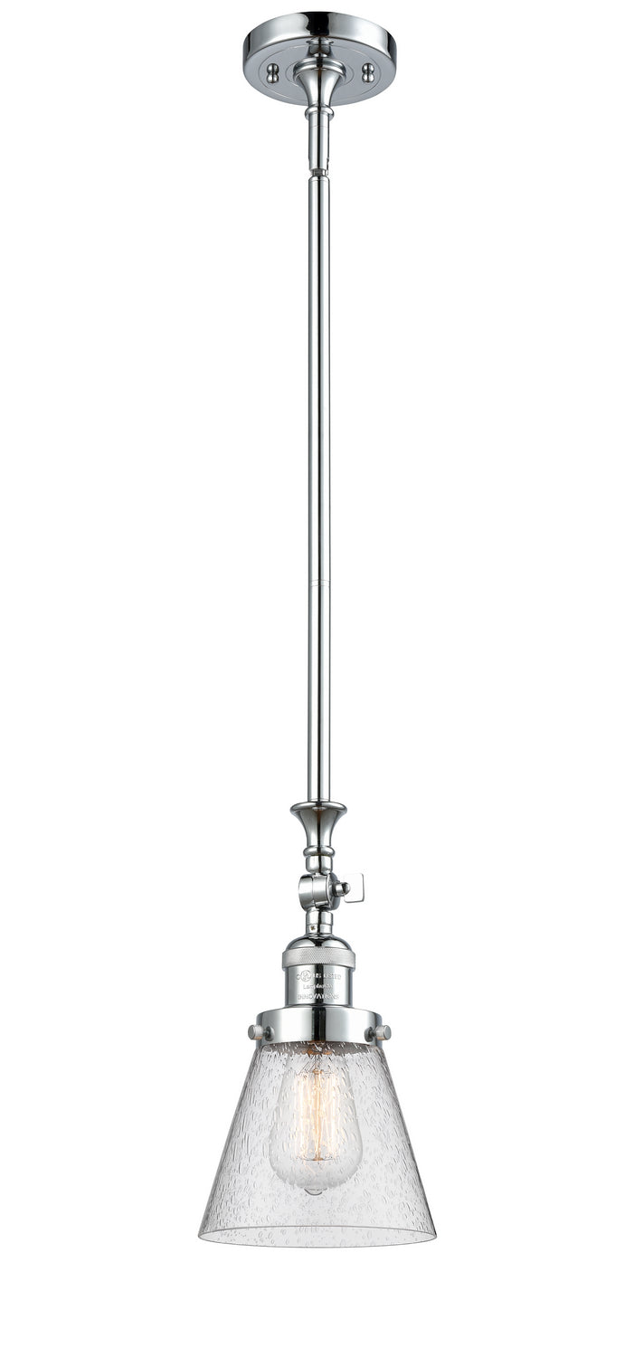 Innovations 206-PC-G64 One Light Mini Pendant, Polished Chrome