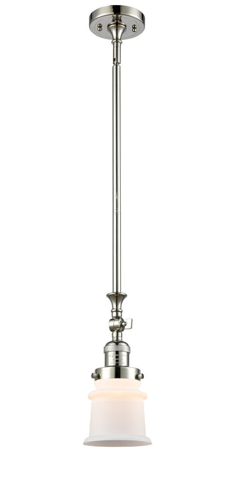 Innovations 206-PN-G181S One Light Mini Pendant, Polished Nickel