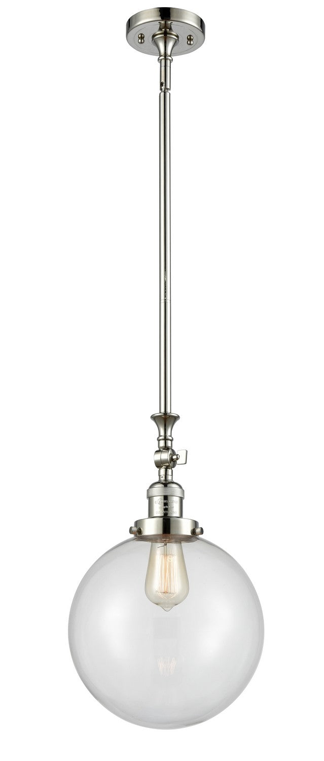 Innovations 206-PN-G202-10-LED LED Mini Pendant, Polished Nickel