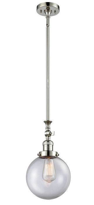 Innovations 206-PN-G202-8-LED LED Mini Pendant, Polished Nickel