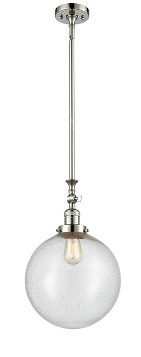Innovations 206-PN-G204-12 One Light Mini Pendant, Polished Nickel