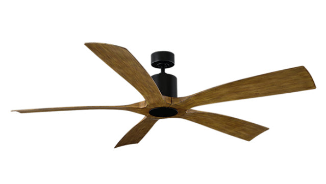 Modern Forms Fans FR-W1811-70-MB/DK 70" Ceiling Fan, Matte Black/Distressed Koa