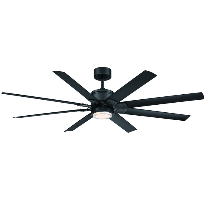 Modern Forms Fans FR-W2001-66L-MB 66" Ceiling Fan, Matte Black