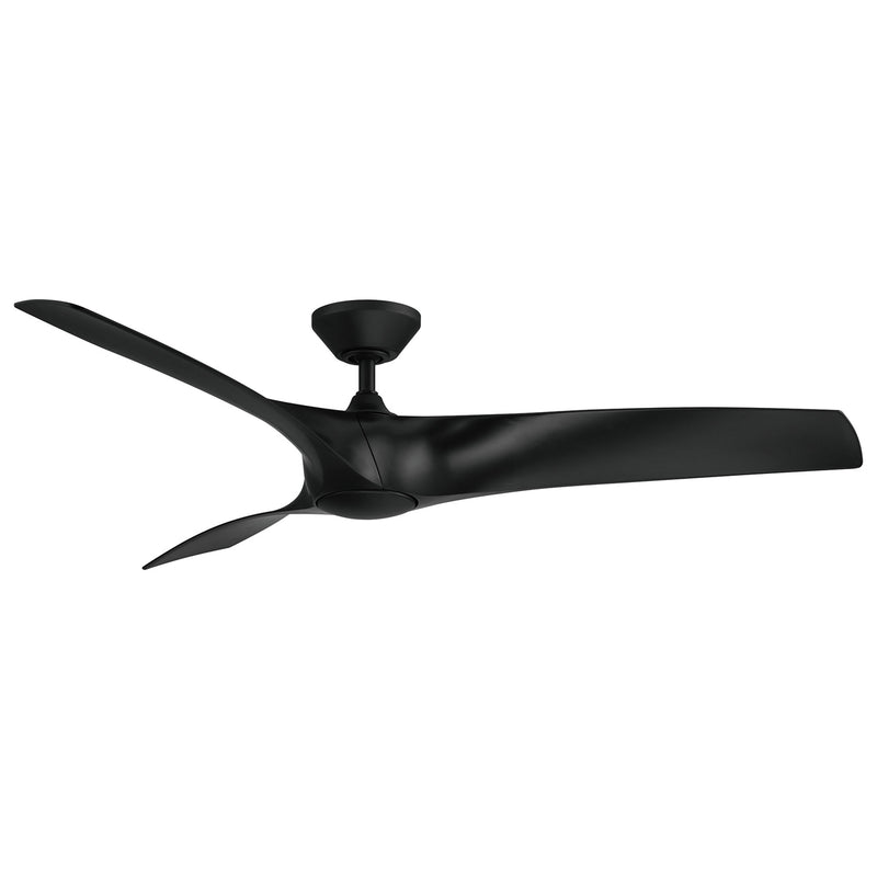 Modern Forms Fans FR-W2006-62L-MB 62" Ceiling Fan, Matte Black