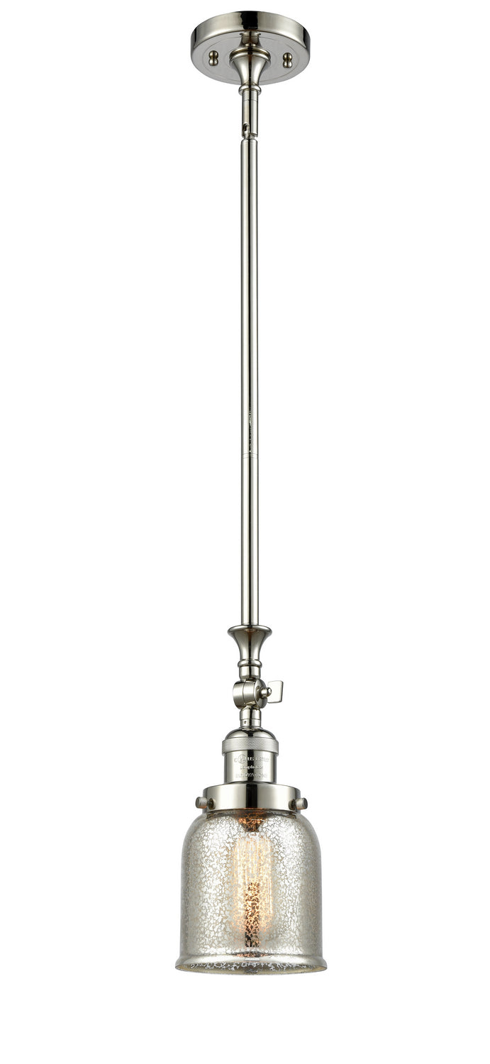 Innovations 206-PN-G58 One Light Mini Pendant, Polished Nickel