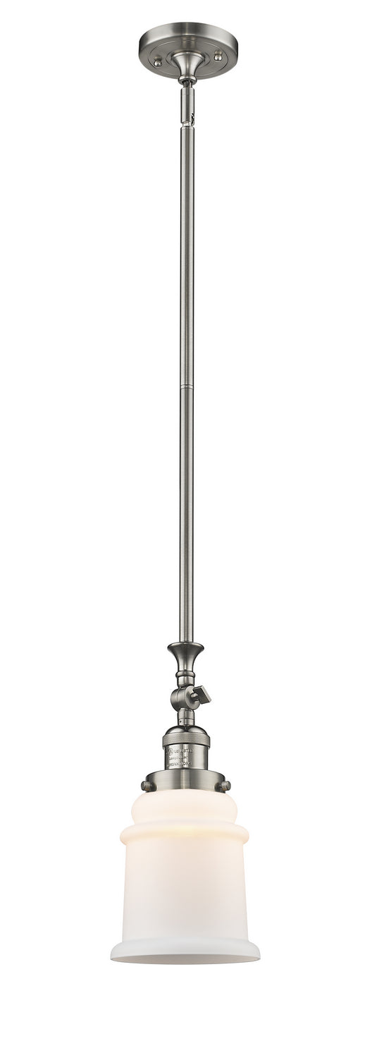 Innovations 206-SN-G181 One Light Mini Pendant, Brushed Satin Nickel