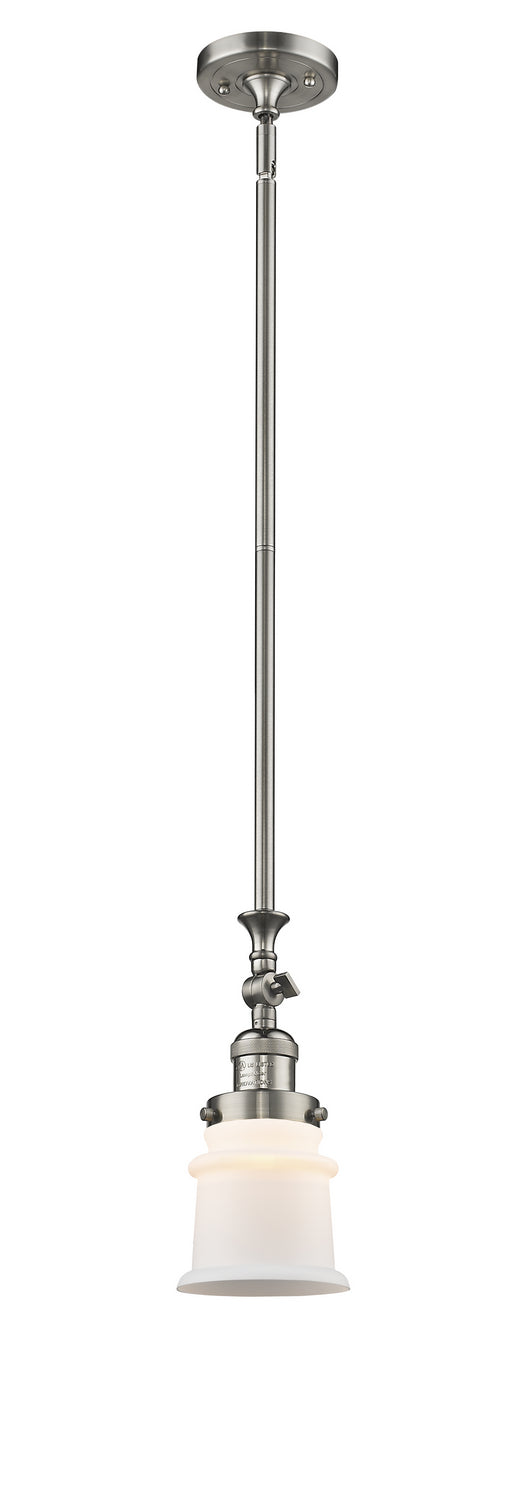 Innovations 206-SN-G181S One Light Mini Pendant, Brushed Satin Nickel