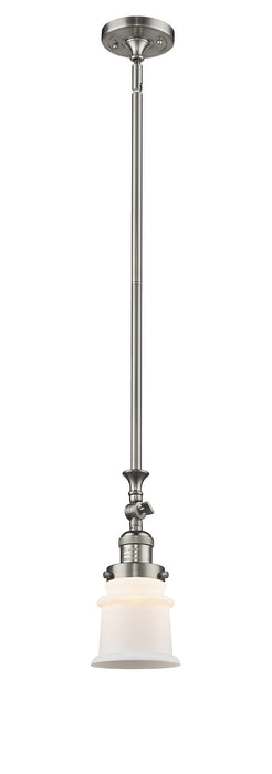 Innovations 206-SN-G181S One Light Mini Pendant, Brushed Satin Nickel