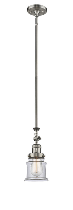 Innovations 206-SN-G182S One Light Mini Pendant, Brushed Satin Nickel