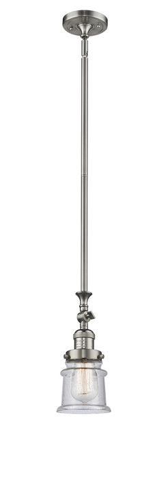 Innovations 206-SN-G184S One Light Mini Pendant, Brushed Satin Nickel