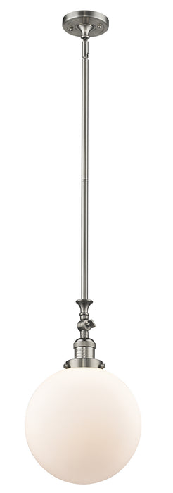 Innovations 206-SN-G201-10 One Light Mini Pendant, Brushed Satin Nickel