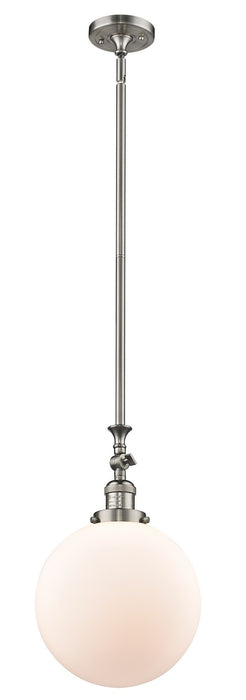 Innovations 206-SN-G201-10-LED LED Mini Pendant, Brushed Satin Nickel
