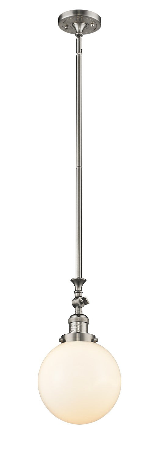 Innovations 206-SN-G201-8-LED LED Mini Pendant, Brushed Satin Nickel