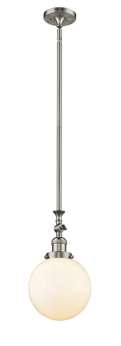 Innovations 206-SN-G201-8-LED LED Mini Pendant, Brushed Satin Nickel