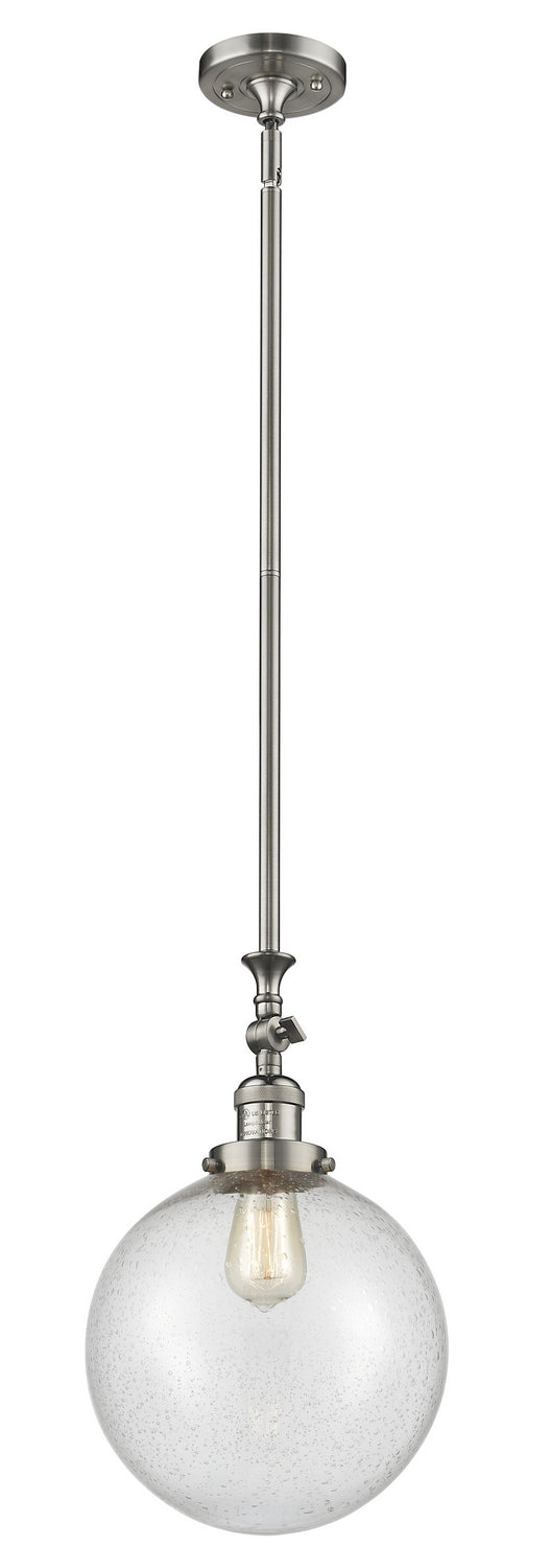Innovations 206-SN-G204-10 One Light Mini Pendant, Brushed Satin Nickel