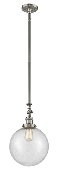 Innovations 206-SN-G204-10 One Light Mini Pendant, Brushed Satin Nickel