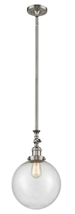 Innovations 206-SN-G204-10-LED LED Mini Pendant, Brushed Satin Nickel