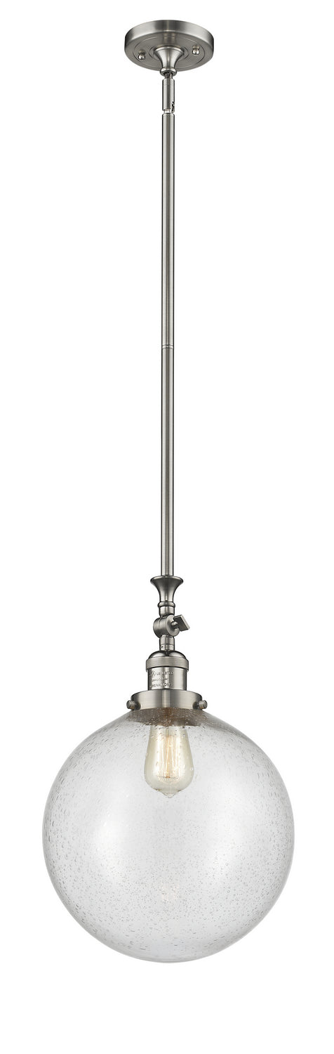 Innovations 206-SN-G204-12 One Light Mini Pendant, Brushed Satin Nickel