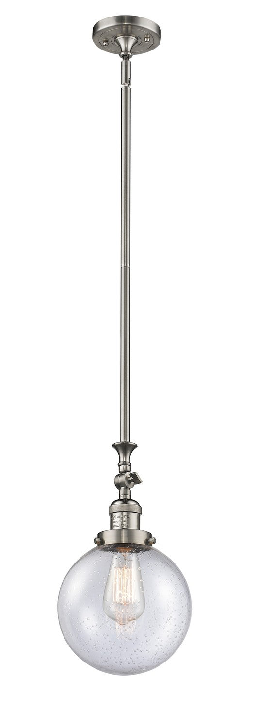 Innovations 206-SN-G204-8-LED LED Mini Pendant, Brushed Satin Nickel