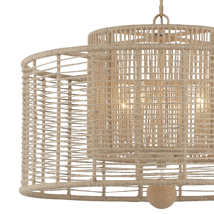 Crystorama JAY-A5004-BS Four Light Chandelier, Burnished Silver