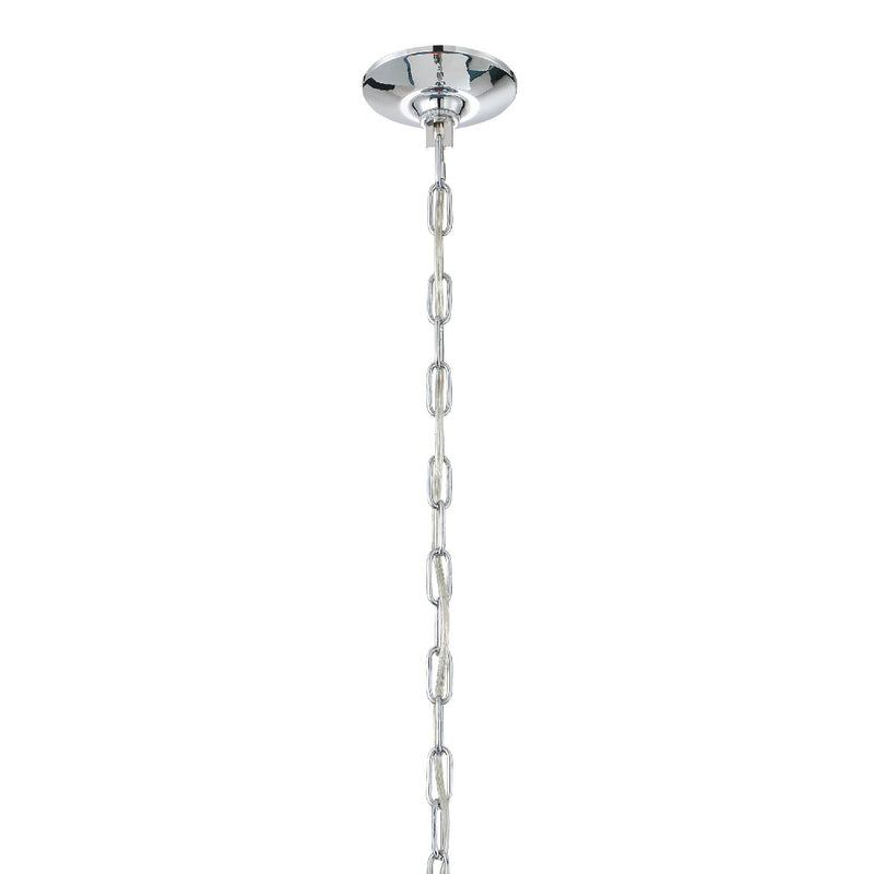 Crystorama ROS-A1009-CH-CL-MWP Nine Light Chandelier, Polished Chrome