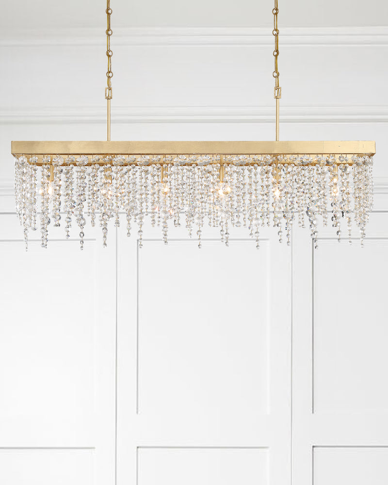 Crystorama WIN-617-GA-CL-MWP Six Light Chandelier, Antique Gold
