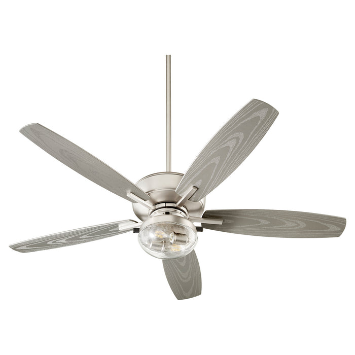 Quorum 170525-65 52"Patio Fan, Satin Nickel Satin Nickel