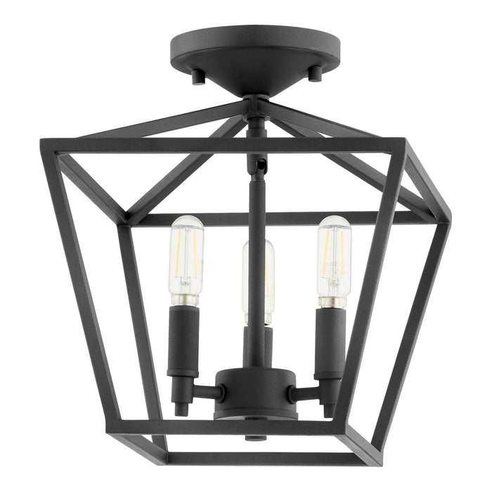 Quorum 304-10-69 Three Light Dual Mount, Textured Black
