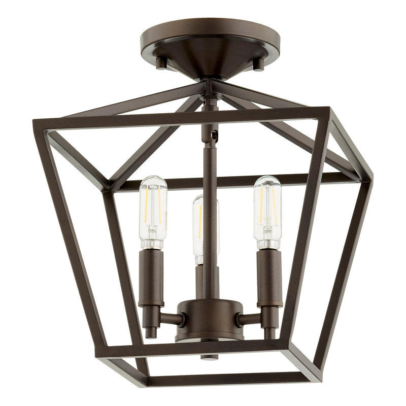 Quorum 304-10-86 Three Light Dual Mount, Oiled Bronze