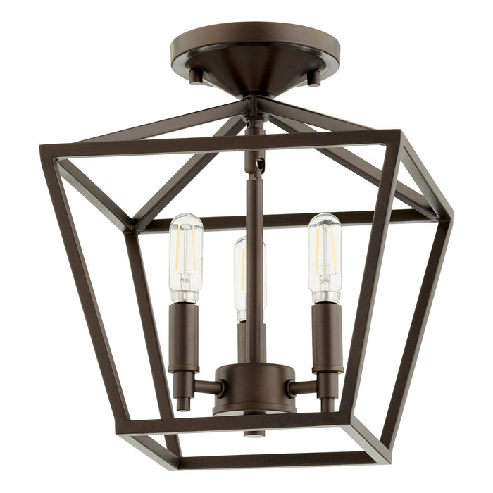 Quorum 304-10-86 Three Light Dual Mount, Oiled Bronze